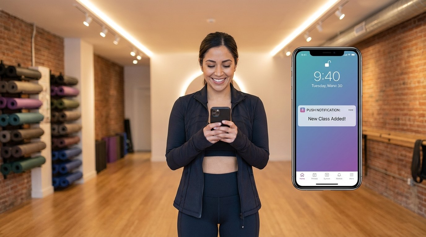 Notificaciones push para gimnasios