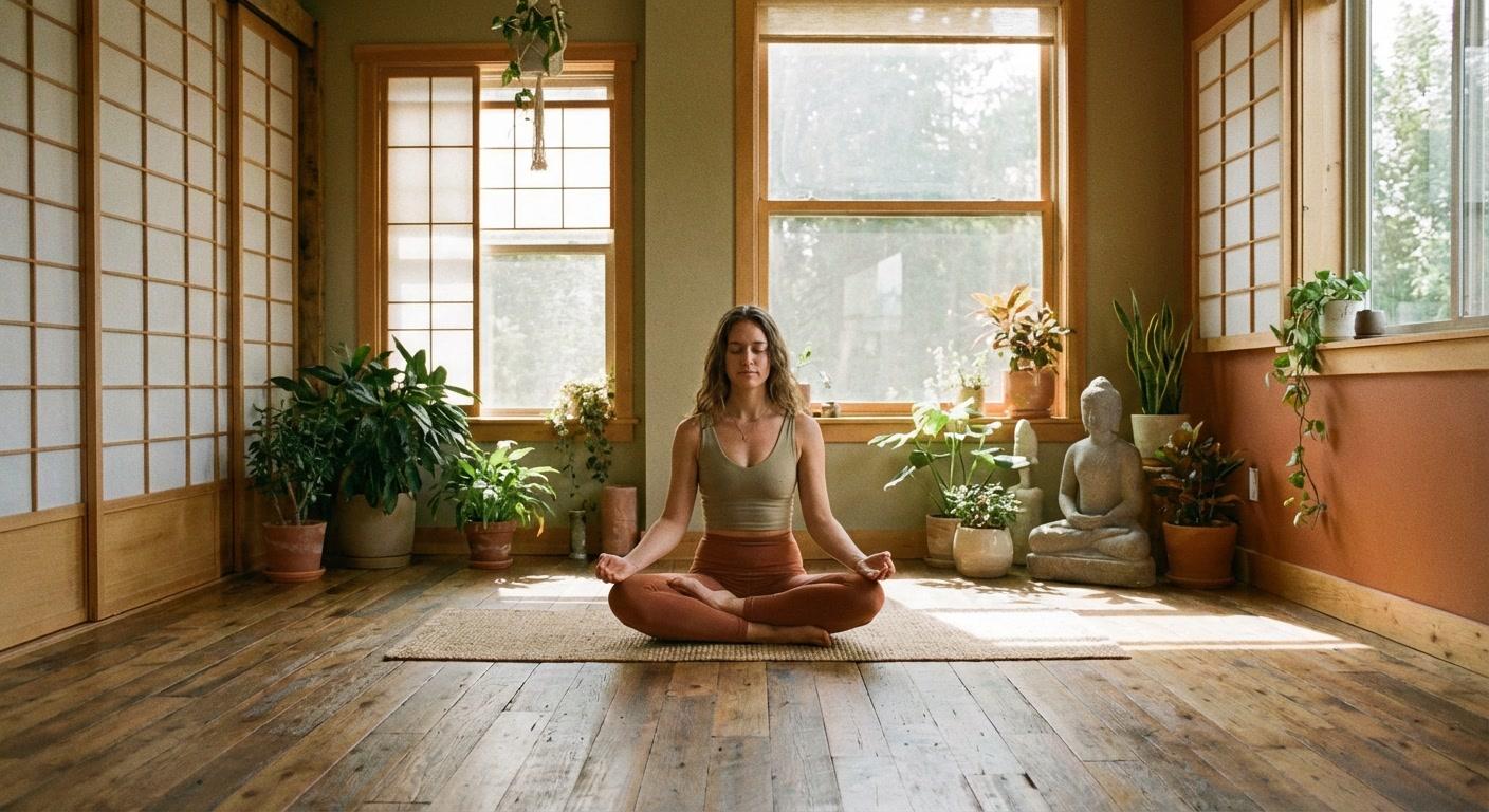 Estudio de yoga moderno administrado con wstudio.app